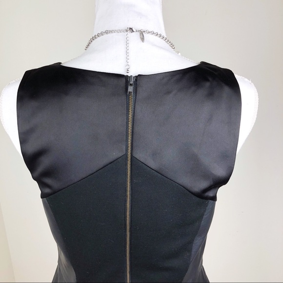 The Limited Vegan Leathr Satin Fit & Flare Dress - Picture 5 of 8